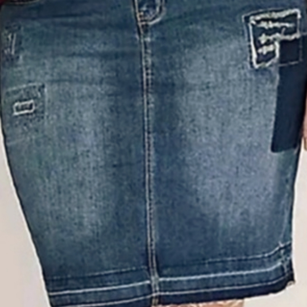 Lane Bryant blue jean skirt